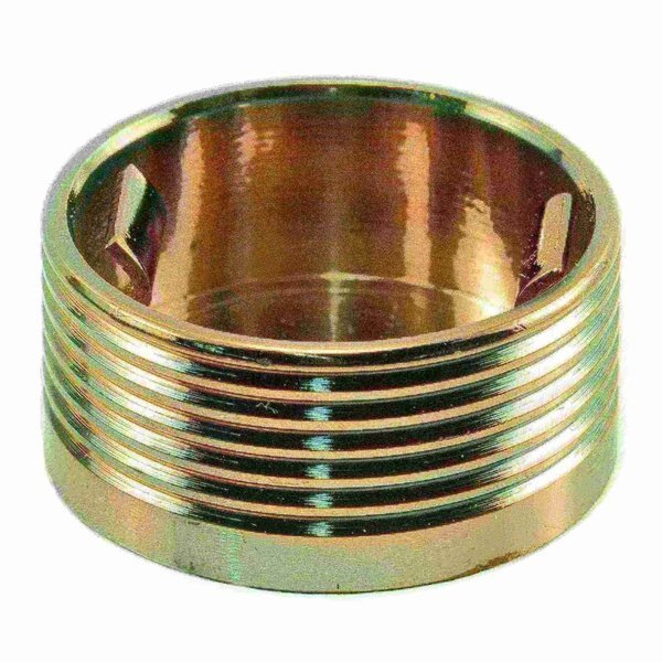 Hex Spoke Screw Cap, 3/8 in Dia, Black Chrome, Brass Plain, 5 PK, Midwest Fastener, Mfr#: 36803